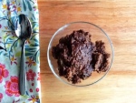 Photo of homemade chocolate bread pudding